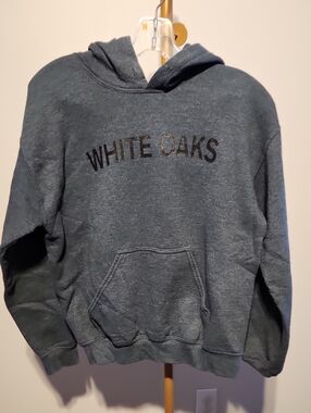 Gildan Black and Gray Hooded Sweatshirt